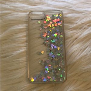 Clear glitter iPhone 7 Plus case